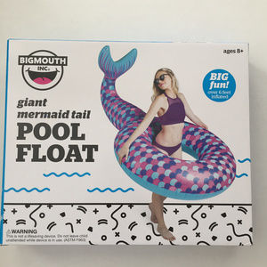 New BIGMOUTH Giant MERMAID TAIL Inflatable Float